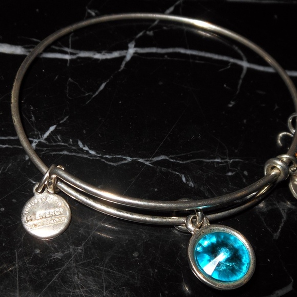 Alex and Ani March Birthstone Aquamarine Rafaelian - Picture 6 of 7